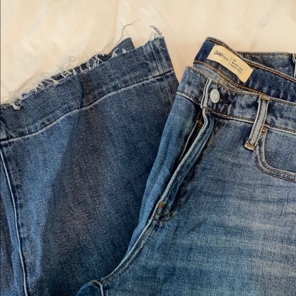 Wide Leg High Rise Denim - Picture 2 of 3